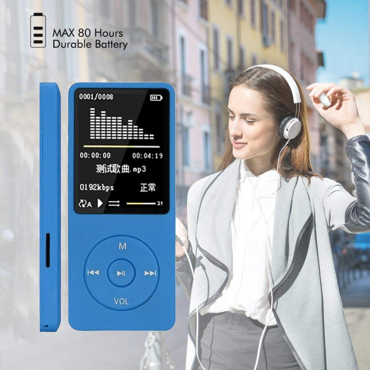 Fashion Portable LCD Screen FM Radio Video Games Movie MP3 MP4 Player Mini Walkman, Memory Capacity:8GB(Blue) - Consumer Electronics by buy2fix | Online Shopping UK | buy2fix