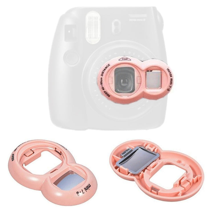 2PCS Selfie Mirror for Polaroid Mini7s / Mini8(Pink) - Camera Accessories by buy2fix | Online Shopping UK | buy2fix