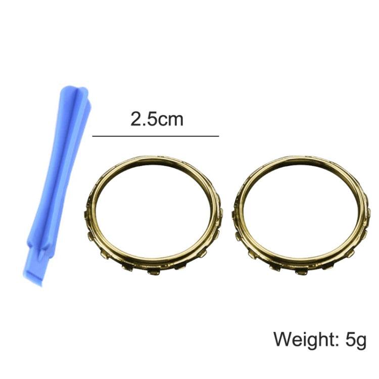 For Xbox One Elite 5pairs 3D Replacement Ring + Screwdriver Handle Accessories, Colour:Gold Plating - Repair & Spare Parts by buy2fix | Online Shopping UK | buy2fix