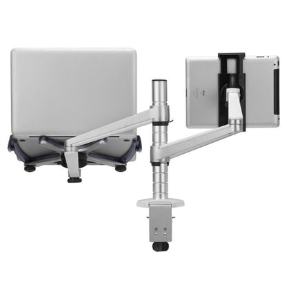 OA-9X Aluminum Alloy Height Adjustable Universal Rotation Double Arm Holder Notebook Tablet Combination Stand - Laptop Stand by buy2fix | Online Shopping UK | buy2fix