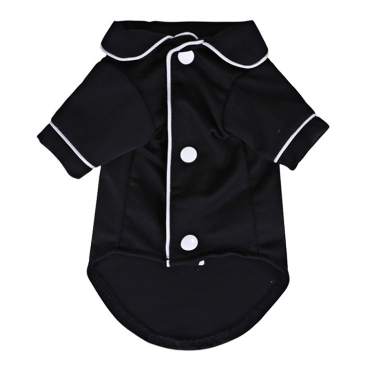 Dog Clothes Pet Pajamas Dog simulation Silk Pajamas, Size:S(Black) - Home & Garden by buy2fix | Online Shopping UK | buy2fix