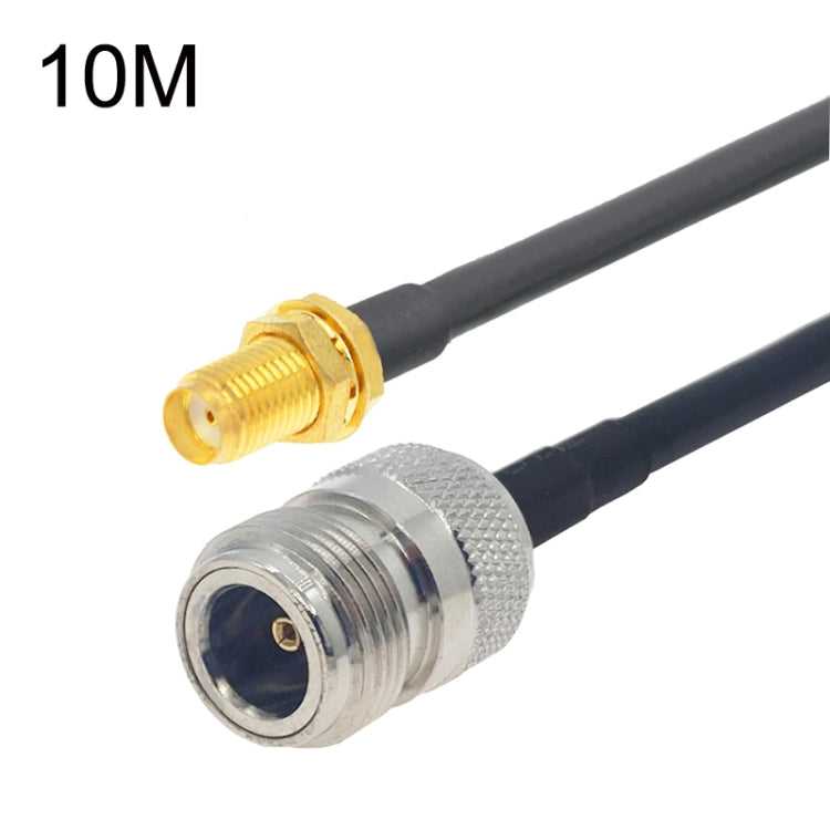 SMA Female to N Female RG58 Coaxial Adapter Cable, Cable Length:10m - Connectors by buy2fix | Online Shopping UK | buy2fix