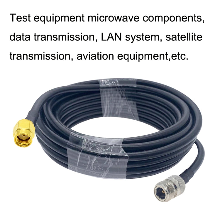 RP-SMA Male to N Female RG58 Coaxial Adapter Cable, Cable Length:1m - Connectors by buy2fix | Online Shopping UK | buy2fix