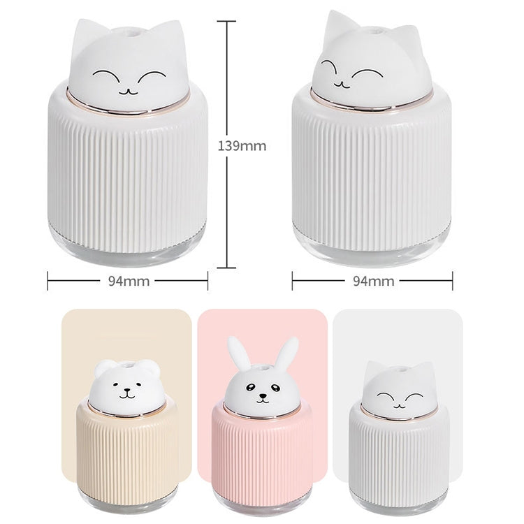 Light Pet Humidifier USB Night Light Home Bedside Lamp Sleep Mute Energy-saving Lamp(Pink Rabbit) - Home & Garden by buy2fix | Online Shopping UK | buy2fix