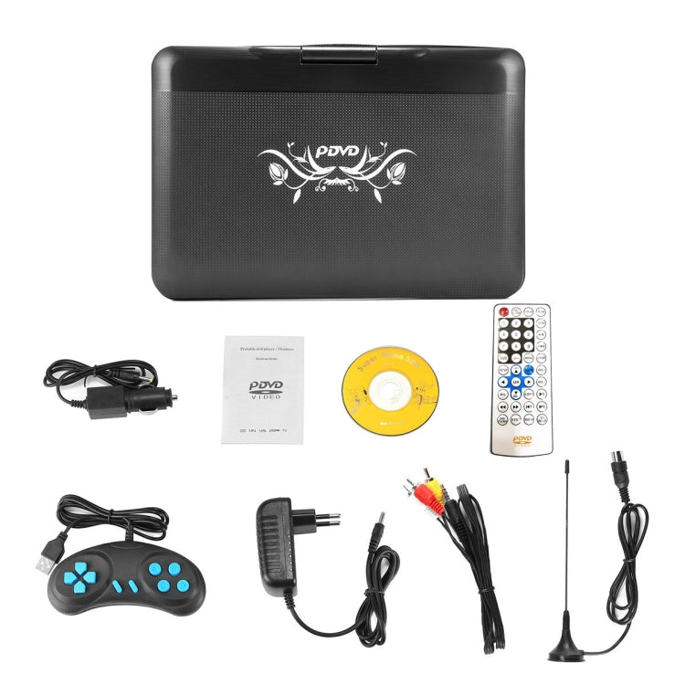 10.1 Inch HD Screen Portable DVD EVD Player TV / FM / USB / Game Function(EU Plug) - Consumer Electronics by buy2fix | Online Shopping UK | buy2fix