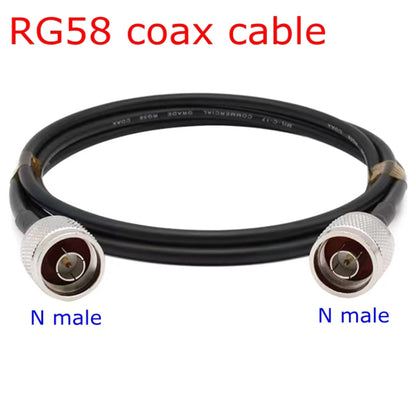 N Male To N Male RG58 Coaxial Adapter Cable, Cable Length:1m - Connectors by buy2fix | Online Shopping UK | buy2fix