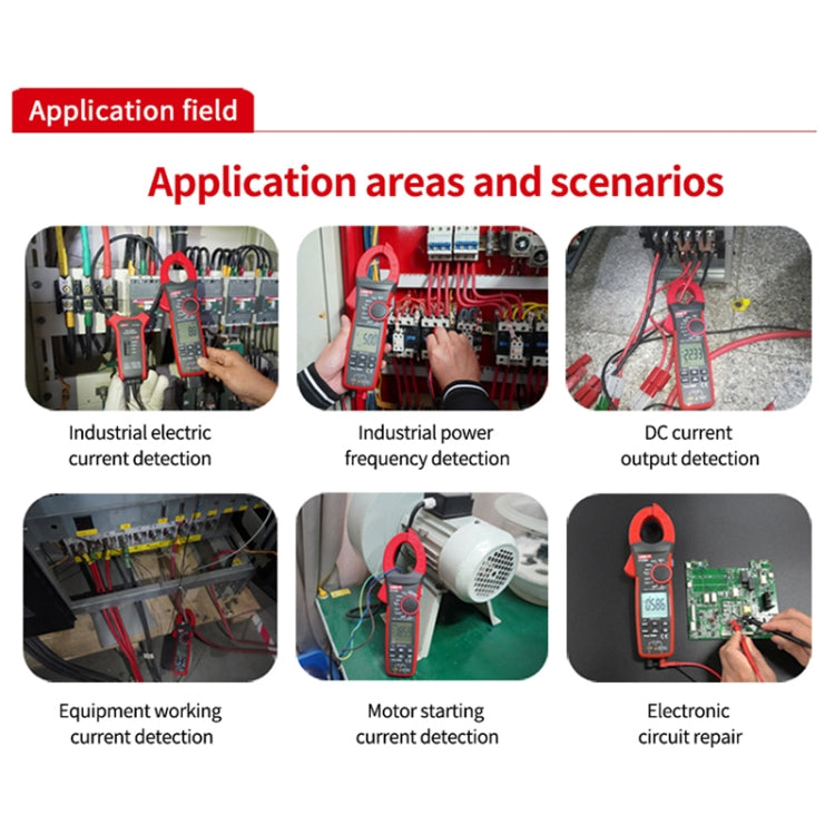 UNI-T UT208B 1000A 42mm Jaw Size Digital Clamp Meter AC DC Voltage Detector - Consumer Electronics by UNI-T | Online Shopping UK | buy2fix