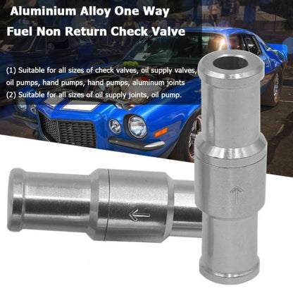 Car Aluminum Alloy Gasoline Fuel Check Valve, Size:M12(Silver) - In Car by buy2fix | Online Shopping UK | buy2fix