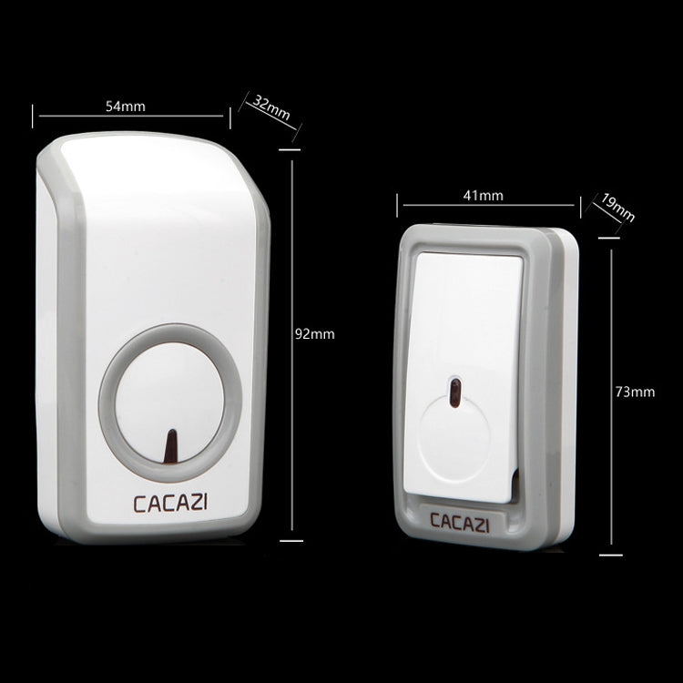 CACAZI W-899 Smart Home Wireless Doorbell Remote Control Doorbell, Style:UK Plug - Wireless Doorbell by CACAZI | Online Shopping UK | buy2fix