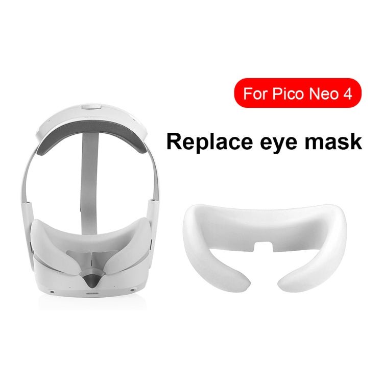 For Pico Neo 4 Silicone VR Glasses Eye Mask Face Eye Pad(White) - Consumer Electronics by buy2fix | Online Shopping UK | buy2fix