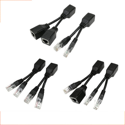 2 Sets RJ45 Network Signal Splitter Upoe Separation Cable, Style:U-03 2 Crystal Heads + 2 Female - Lan Cable and Tools by buy2fix | Online Shopping UK | buy2fix