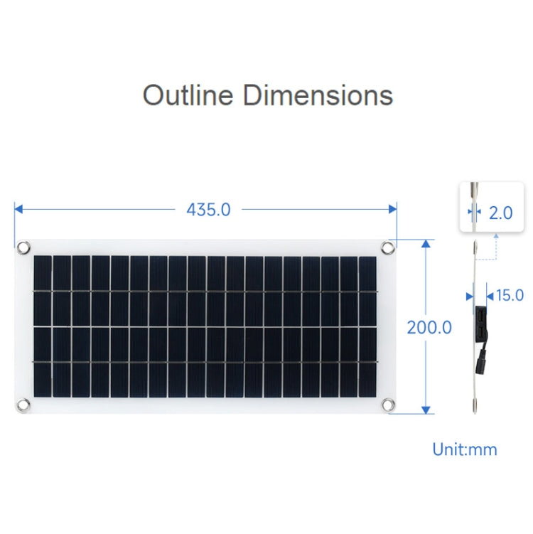 Waveshare 18V 10W Semi-flexible Polycrystalline Silicon Solar Panel - Solar Panels by Waveshare | Online Shopping UK | buy2fix