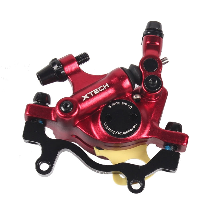 ZOOM HB100 Mountain Bike Hydraulic Brake Caliper Folding Bike Cable Pull Hydraulic Disc Brake Caliper, Style:Rear(Red) - Bicycle Brake Parts by Zoom | Online Shopping UK | buy2fix