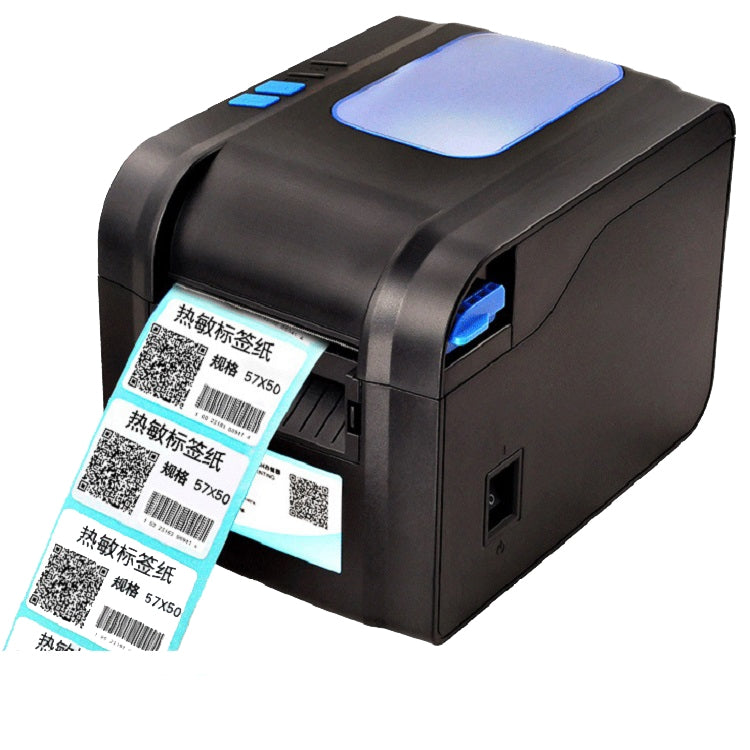 Xprinter XP-370B Barcode Printer Self-adhesive QR Code Printer Label Clothing Tag Thermal Ticket Machine(EU Plug) - Printer by Xprinter | Online Shopping UK | buy2fix