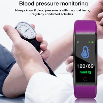 ID115 Plus Smart Bracelet Fitness Heart Rate Monitor Blood Pressure Pedometer Health Running Sports SmartWatch for IOS Android(dark blue) - Smart Wear by buy2fix | Online Shopping UK | buy2fix