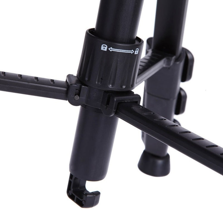 Q111 4-Section Folding Legs Live Broadcast Aluminum Alloy Tripod Mount with Three-dimensional Damping Tripod Heads(Black) - Camera Accessories by buy2fix | Online Shopping UK | buy2fix