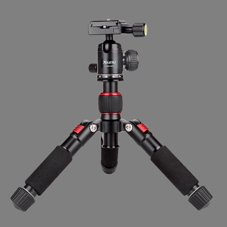 Xiletu FM5S-MINI 5-Section Folding Legs Mini Desktop Tripod Mount(Red) - Camera Accessories by Xiletu | Online Shopping UK | buy2fix