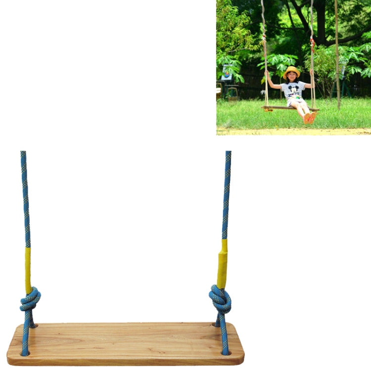 Outdoor Swing Indoor Balcony Children Adult Solid Wood Swing, Style:Climbing Rope(60x18 cm) - Toy Sports by buy2fix | Online Shopping UK | buy2fix