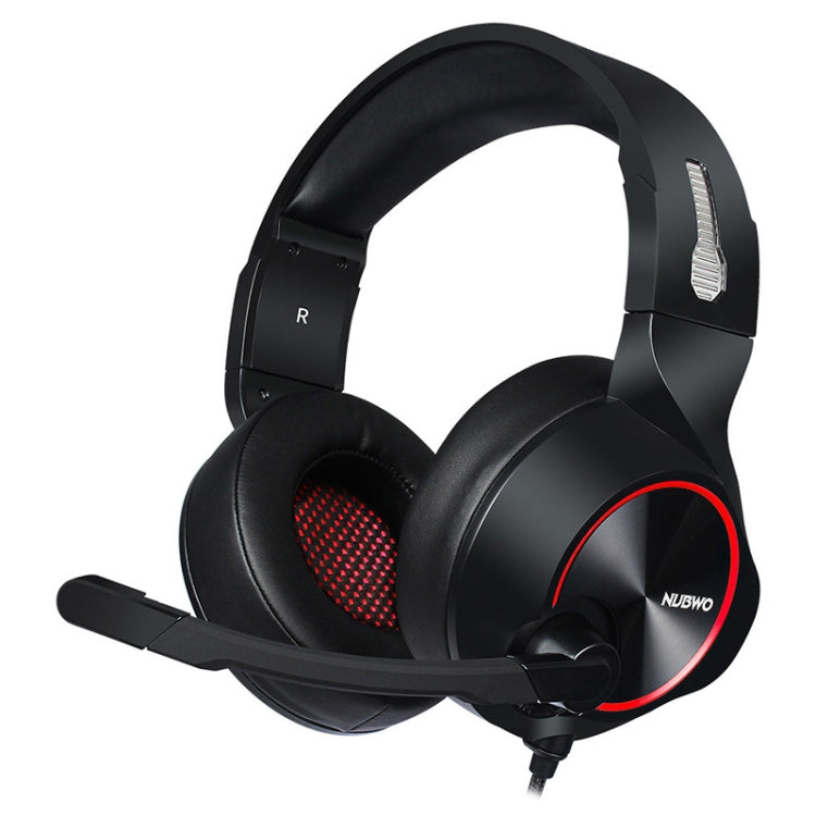 NUBWO N11 Gaming Subwoofer Headphone with Mic, Style:Single USB(Black and Red) - Multimedia Headset by NUBWO | Online Shopping UK | buy2fix