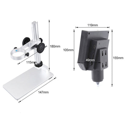 G600A HD Mobile Phone Repair Microscope 4.3 Inch Screen Digital Microscope Electron Microscope(US Plug) - Digital Microscope by buy2fix | Online Shopping UK | buy2fix