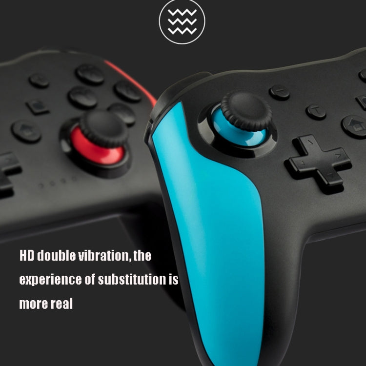 NS009 6-Axis Vibration Burst Wireless Bluetooth Gamepad For Switch Pro(Black Green Purple) - Gamepads by buy2fix | Online Shopping UK | buy2fix