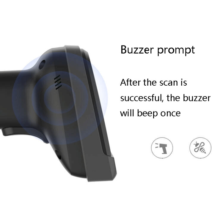 Deli 14952 Supermarket Cashier One-Dimensional QR Code Scanning Gun, Model: Black Wireless - Barcode Scanner by Deli | Online Shopping UK | buy2fix