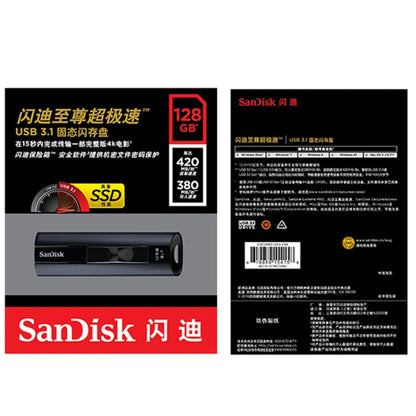 SanDisk CZ880 High Speed Metal USB 3.1 Business Encrypted Solid State Flash Drive U Disk, Capacity: 256GB - USB Flash Drives by SanDisk | Online Shopping UK | buy2fix