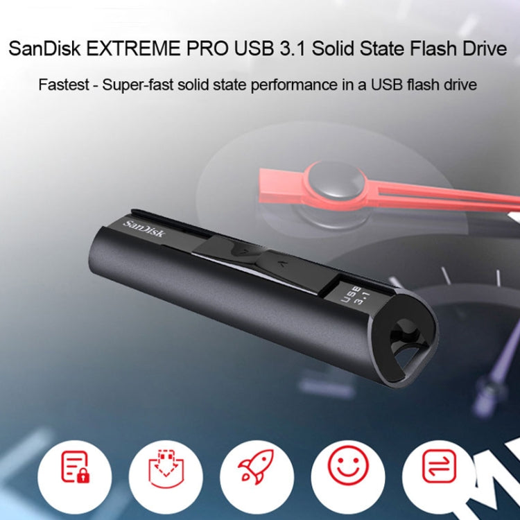 SanDisk CZ880 High Speed Metal USB 3.1 Business Encrypted Solid State Flash Drive U Disk, Capacity: 256GB - USB Flash Drives by SanDisk | Online Shopping UK | buy2fix