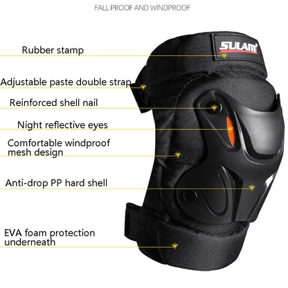 SULAITE Motorcycle Riding Equipment Protective Gear Off-Road Riding Anti-Fall Protector, Specification: Knee Pads+Elbow Pad - Protective Gear by SULAITE | Online Shopping UK | buy2fix