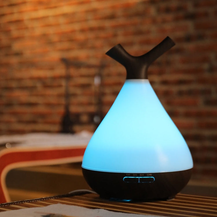 YCTA-008 Household Mute Small Wood Grain Colorful Light Aroma Diffuser Night Tree Air Humidifier, Product specifications: EU Plug(Deep Wood Grain) - Home & Garden by buy2fix | Online Shopping UK | buy2fix