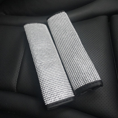 2 PCS Car Diamond-Studded Interior Products Personalized Protective Sleeve Shoulder Guard - Car Interior Mouldings by buy2fix | Online Shopping UK | buy2fix