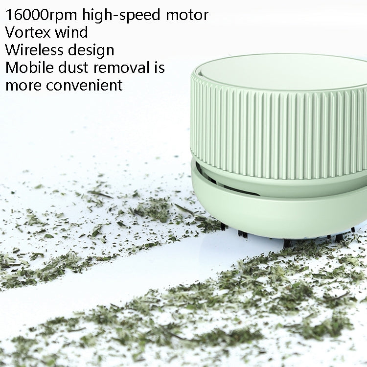 Portable Handheld Desktop Vacuum Cleaner Home Office Wireless Mini Car Cleaner, Colour: Coral Powder Battery - Mini Vacuum Cleaner by buy2fix | Online Shopping UK | buy2fix