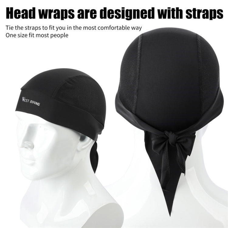 West Biking Summer Ice Silk Pirate Cap Riding Cap Men And Women  Outdoor Windproof Sunscreen Headgear, Size: Free Size(Triangle Towel Gray) - Protective Helmet & Masks by WEST BIKING | Online Shopping UK | buy2fix