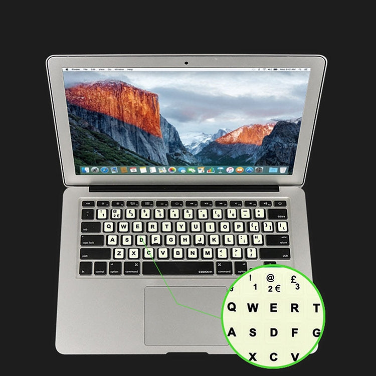 3 PCS Luminous Keyboard Stickers Notebook Desktop Computer Keyboard Stickers(Korean) - Silicone / Sticker by buy2fix | Online Shopping UK | buy2fix