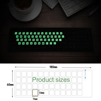 3 PCS Luminous Keyboard Stickers Notebook Desktop Computer Keyboard Stickers(Russian Black Word) - Silicone / Sticker by buy2fix | Online Shopping UK | buy2fix