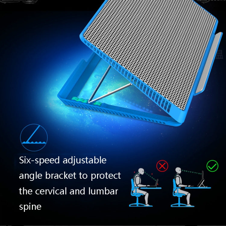 NUOXI X8 Aluminum Alloy Notebook Radiator Computer Multi-File Adjustment Bracket(Blue) - Cooling Pads by NUOXI | Online Shopping UK | buy2fix