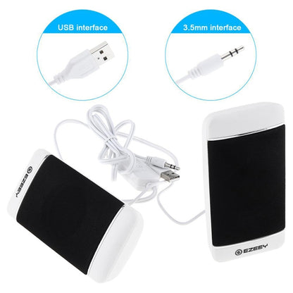 YEEZE S4 Notebook PC Mini Speaker Wired USB 2.0 Portable Speaker(Black) -  by YEEZE | Online Shopping UK | buy2fix