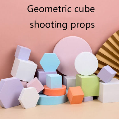 8 PCS Geometric Cube Photo Props Decorative Ornaments Photography Platform, Colour: Small Orange Rectangular - Camera Accessories by buy2fix | Online Shopping UK | buy2fix