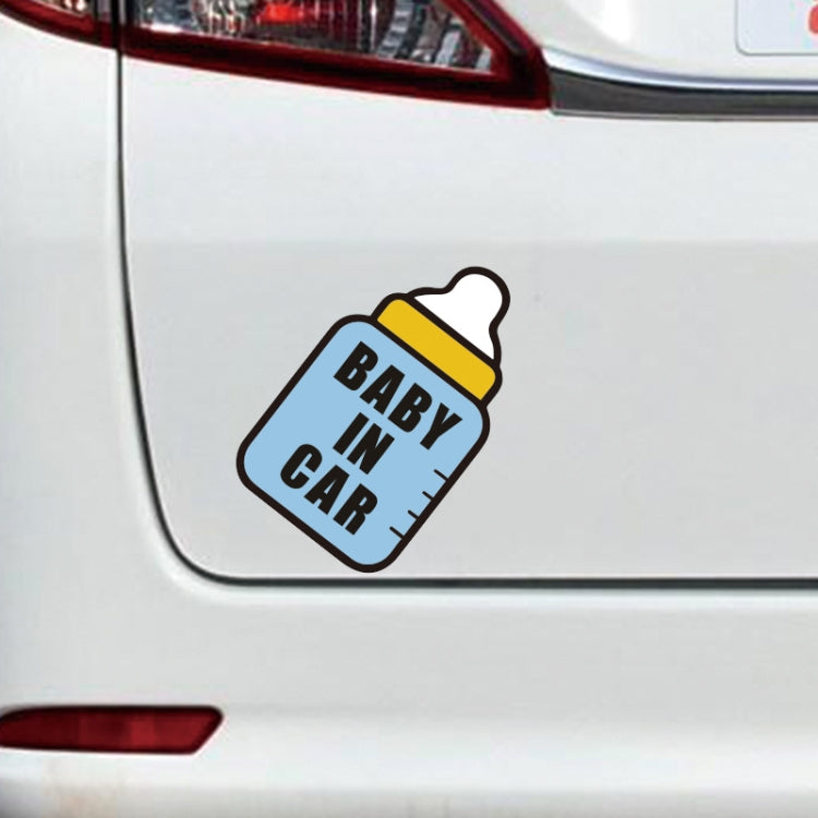 10 PCS There Is A Baby In The Car Stickers Warning Stickers Style: CT223 Baby M Blue Child Adhesive Stickers - Warning Sticker by buy2fix | Online Shopping UK | buy2fix