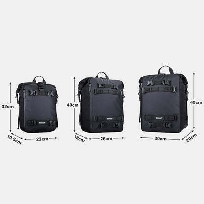 Rhinowalk Multi-Function Motorcycle Rear Seat Bag Combination Rear Shelf Pannier, Colour: Yellow 10L - Bags & Luggages by Rhinowalk | Online Shopping UK | buy2fix