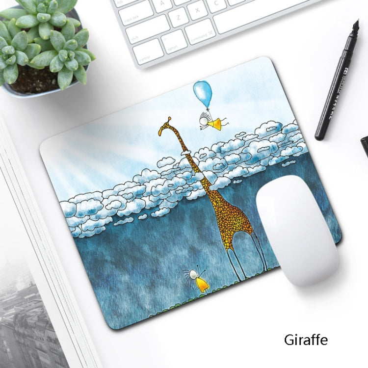 6 PCS Non-Slip Mouse Pad Thick Rubber Mouse Pad, Size: 21 X 26cm(Giraffe) - Mouse Pads by buy2fix | Online Shopping UK | buy2fix