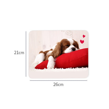 6 PCS Non-Slip Mouse Pad Thick Rubber Mouse Pad, Size: 21 X 26cm(Happy Puppy) - Mouse Pads by buy2fix | Online Shopping UK | buy2fix