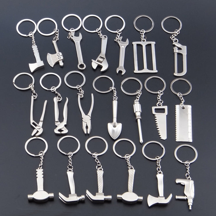 10 PCS Tool Metal Keychain Car Key Ring Pendant, Colour: H-556 Shovel - Key Rings by buy2fix | Online Shopping UK | buy2fix