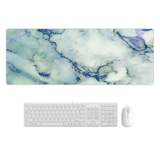 400x900x2mm Marbling Wear-Resistant Rubber Mouse Pad(Blue Crystal Marble) - Mouse Pads by buy2fix | Online Shopping UK | buy2fix