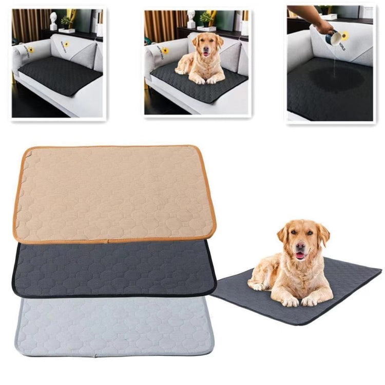 100x67cm Car Pet Injection Pad Waterproof Pad Cat Dog Sofa Waterproof Diapholic Carpet Water Absorbing Pad(Light Grey) - Seat Accessories by buy2fix | Online Shopping UK | buy2fix