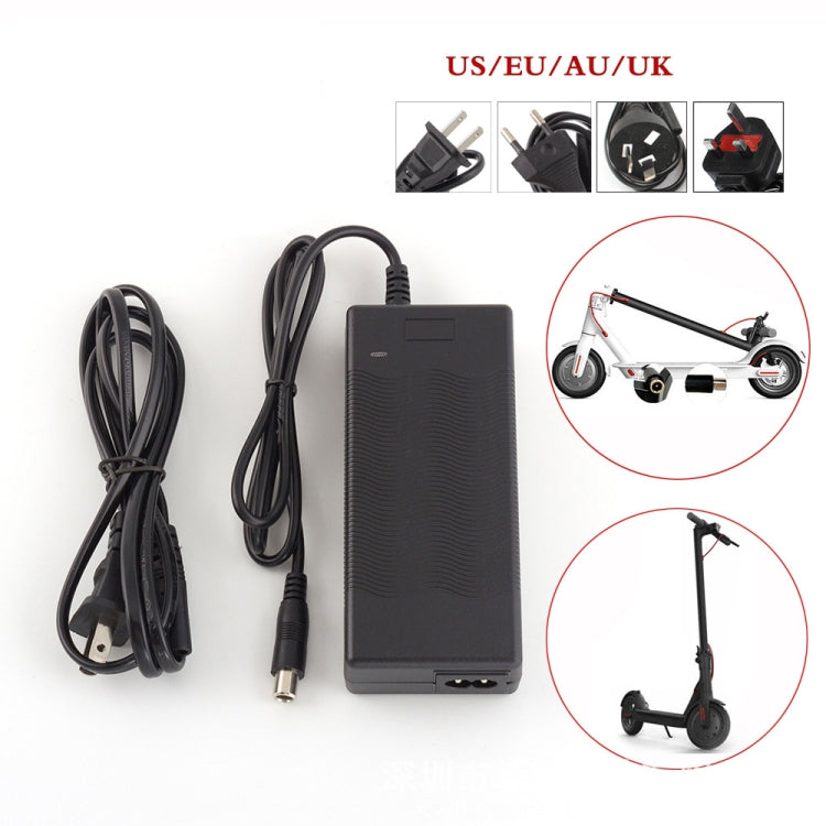 THGX-4202 42V / 2A DC 5.5mm Charging Port Universal Electric Scooter Power Adapter Lithium Battery Charger for Xiaomi Mijia M365 & Ninebot ES2 / ES4, EU Plug - Accessories & Parts by buy2fix | Online Shopping UK | buy2fix