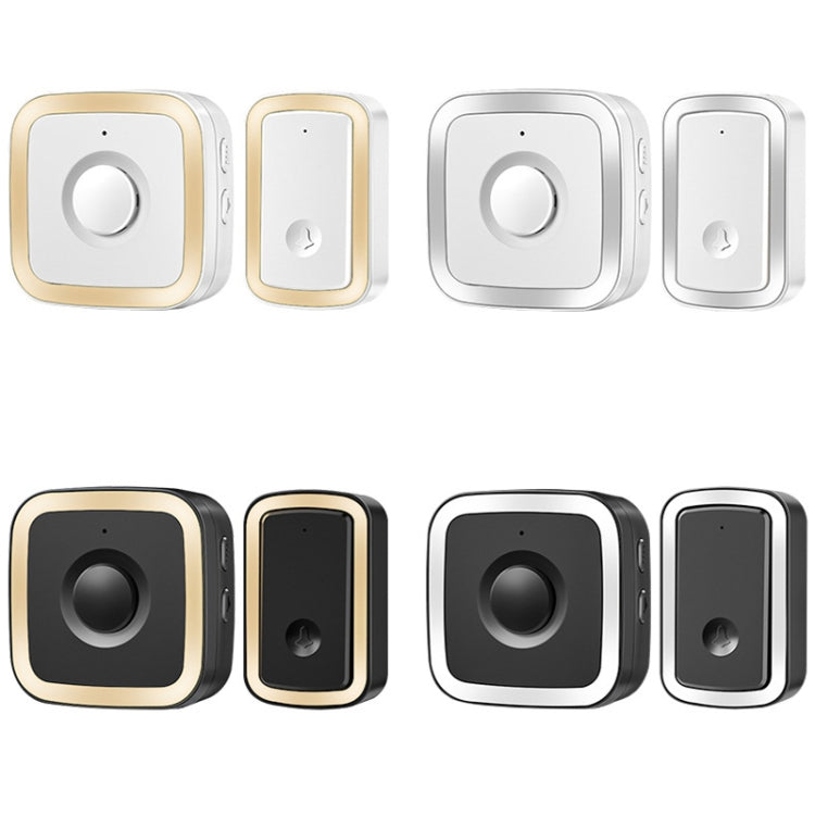 CACAZI A58 1 For 1 Smart Wireless Doorbell without Battery, Plug:EU Plug(Gold) - Wireless Doorbell by CACAZI | Online Shopping UK | buy2fix