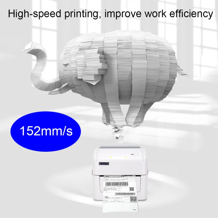 Xprinter XP-420B 108mm Express Order Printer Thermal Label Printer, Style:USB+WIFI(EU Plug) - Consumer Electronics by Xprinter | Online Shopping UK | buy2fix