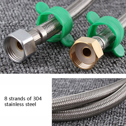 4 PCS 40cm Copper Hat 304 Stainless Steel Metal Knitting Hose Toilet Water Heater Hot And Cold Water High Pressure Pipe 4/8 inch DN15 Connecting Pipe - Home & Garden by buy2fix | Online Shopping UK | buy2fix