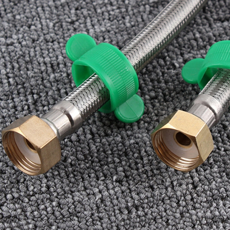 4 PCS 60cm Copper Hat 304 Stainless Steel Metal Knitting Hose Toilet Water Heater Hot And Cold Water High Pressure Pipe 4/8 inch DN15 Connecting Pipe - Home & Garden by buy2fix | Online Shopping UK | buy2fix